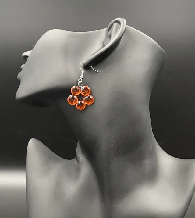 Boucles d'oreilles Fleur Bulle (10260)
