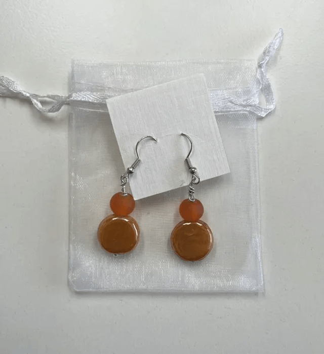 Boucles d'oreilles Orange (10410)