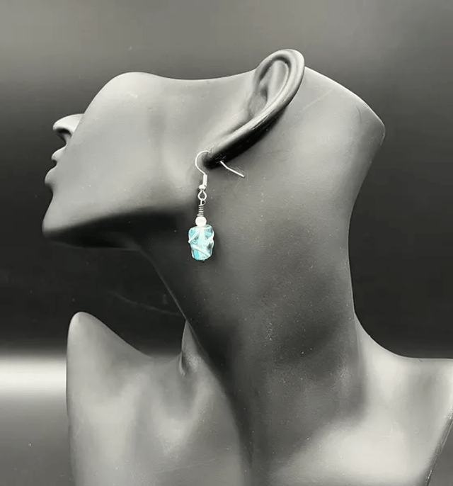 Boucles d'oreilles Eau (10420)
