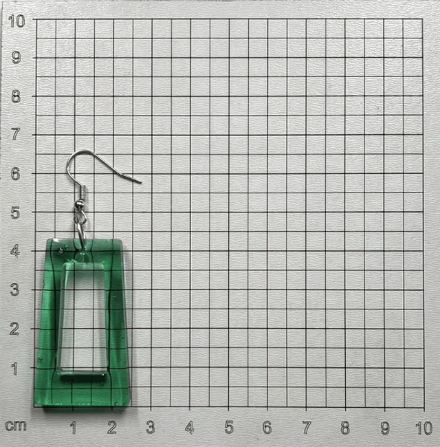 Boucles d'oreilles Rectangle (10210)