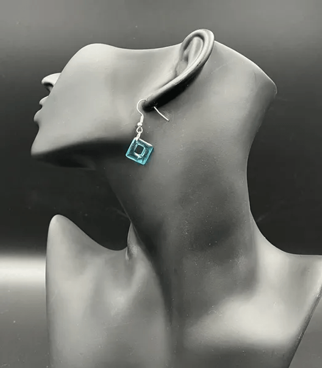 Boucles d'oreilles Petit Carré (10290)