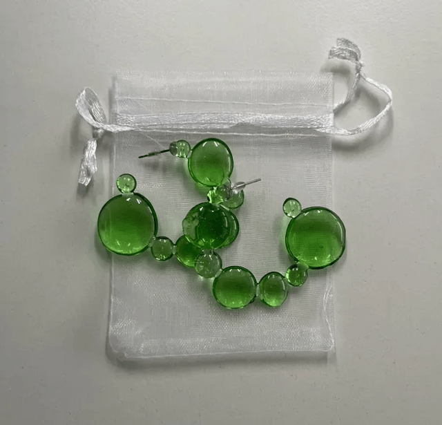 Boucles d'oreilles bulles (10030)