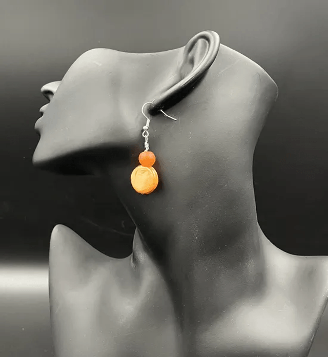 Boucles d'oreilles Orange (10410)