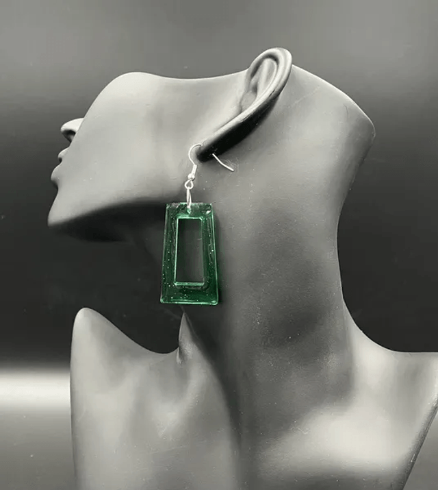 Boucles d'oreilles Rectangle (10210)