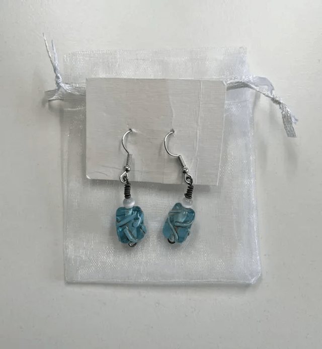 Boucles d'oreilles Eau (10420)