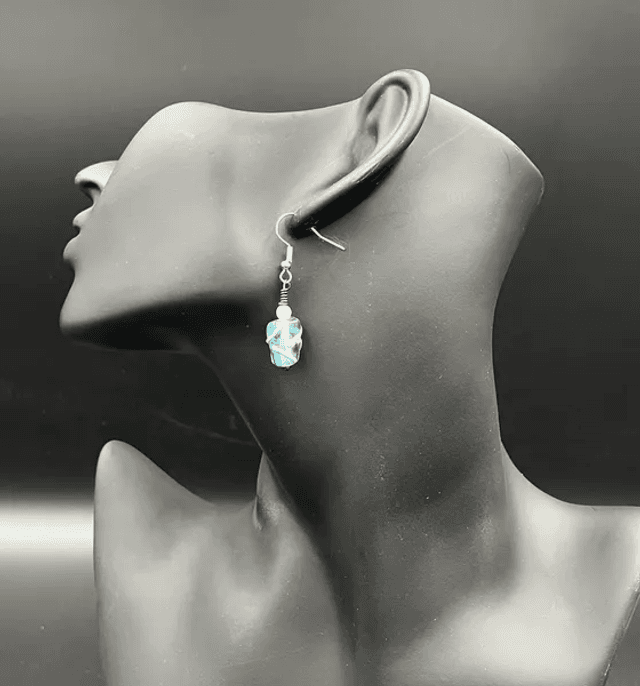 Boucles d&#039;oreilles Eau (10420)