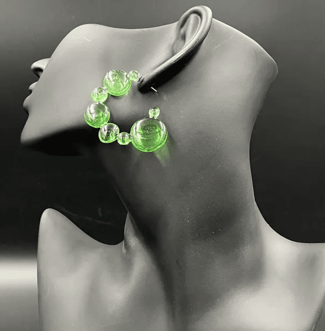 Boucles d&#039;oreilles bulles (10030)