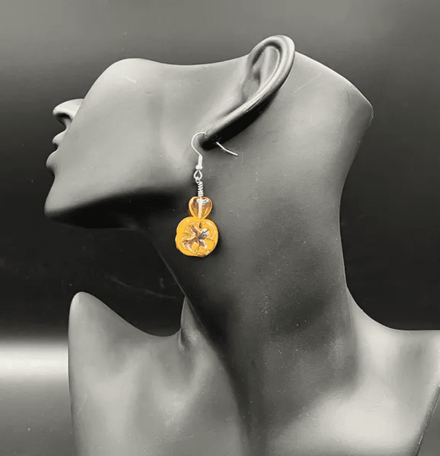 Boucles d&#039;oreilles Miel (10350)