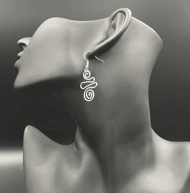 Boucles d&#039;oreilles roulée (10020)