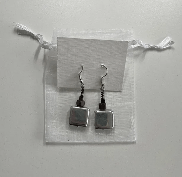 Boucles d'oreilles miroir (10010)